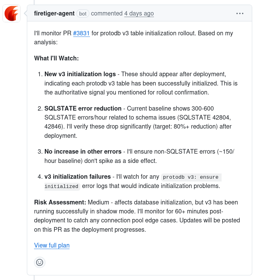 Example full plan comment